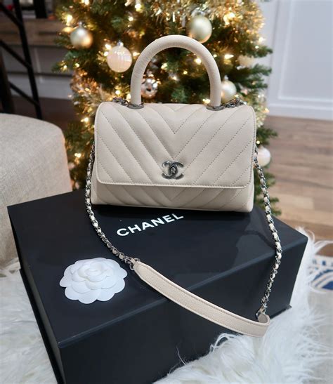 chanel holdall bag|Chanel bag with top handle.